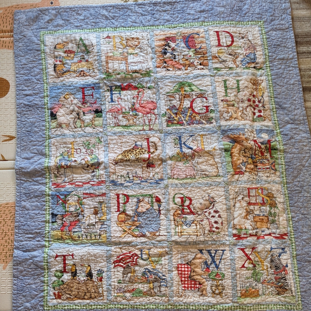 Alphabet Themed Baby Quilt
